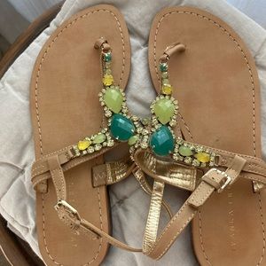 Ivanka Trump beaded sandals